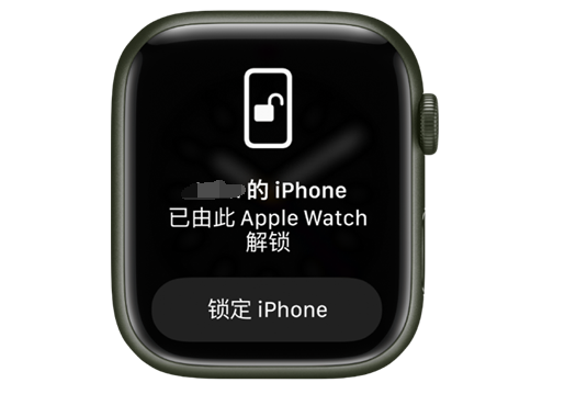 温宿苹果手机维修分享用 AppleWatch 解锁配备面容 ID 的 iPhone方法 