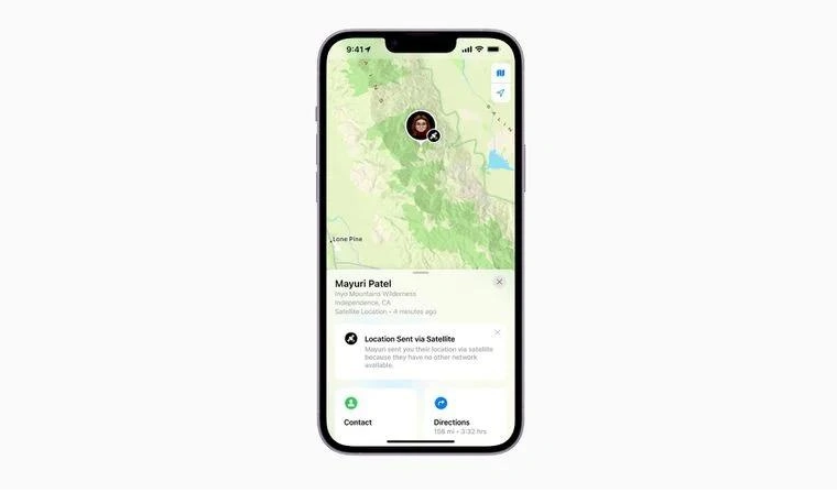 温宿苹果14维修分享iPhone14系列中 FindMy功能通过卫星分享位置方法教程 